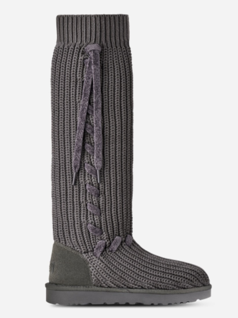 🌚 UGG CLASSIC TALL WHIPSTITCH KNIT GREY 🌚